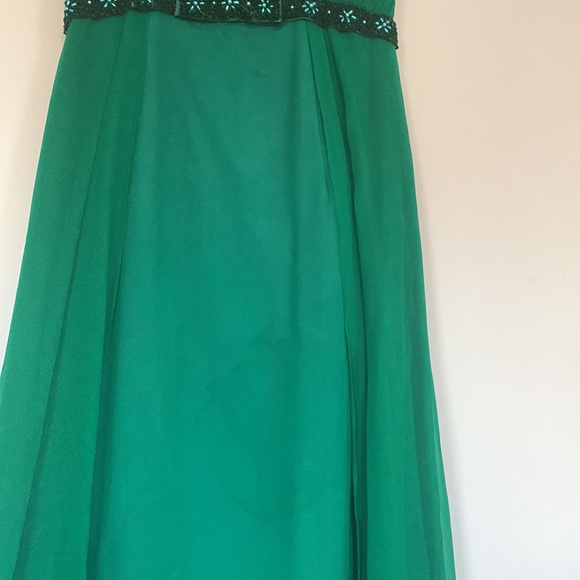 Vintage Green 60’s Formal Gown Prom Dress Elegant - Picture 13 of 13